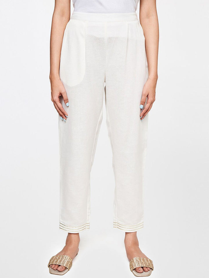 Global Desi Women Straight Fit Trousers