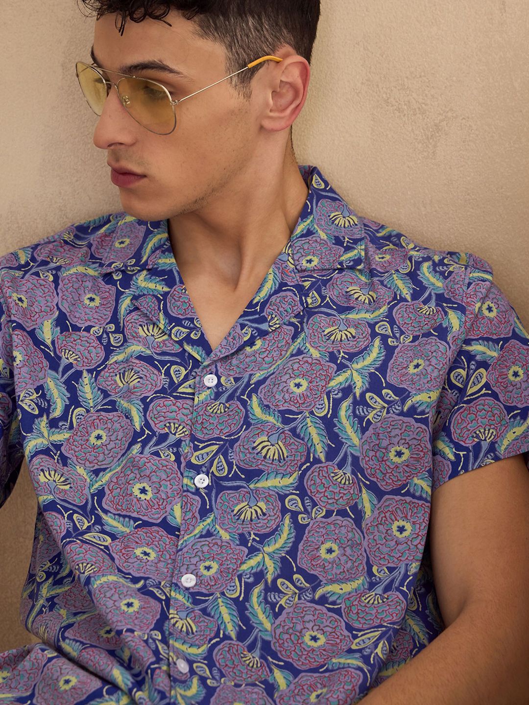 DENNISON Floral Printed Oversized Casual Shirt