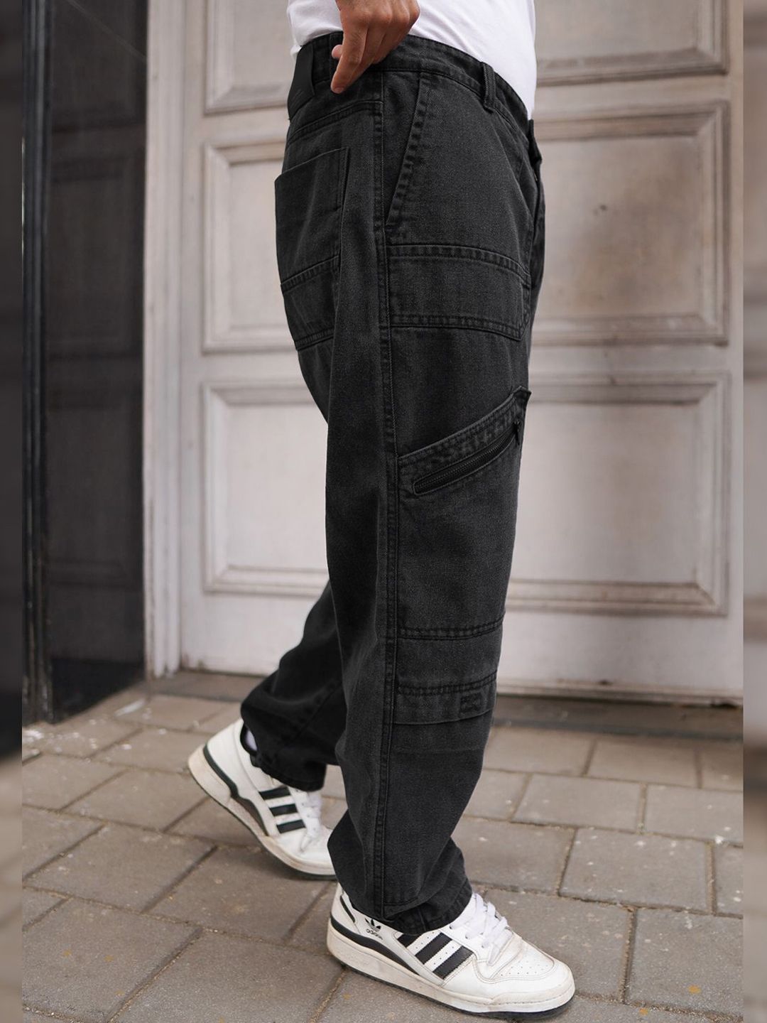 Powerlook Men Boyfriend Fit Cargo Jeans