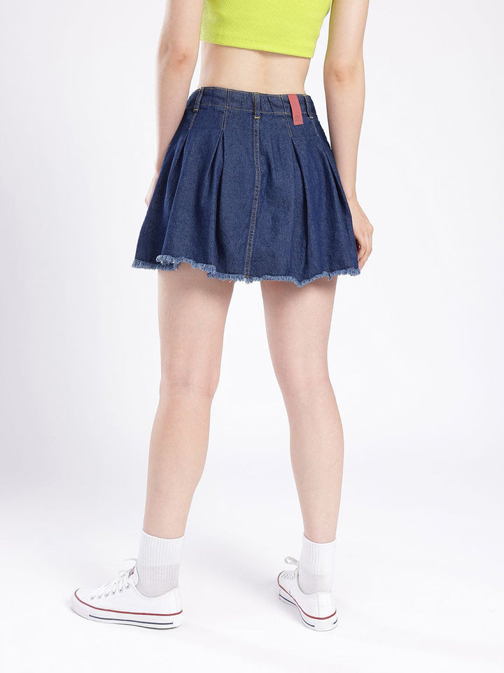 DressBerry Women Street Chic A-line Mini Denim Skirts