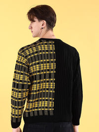 The Indian Garage Co Checked Acrylic Pullover