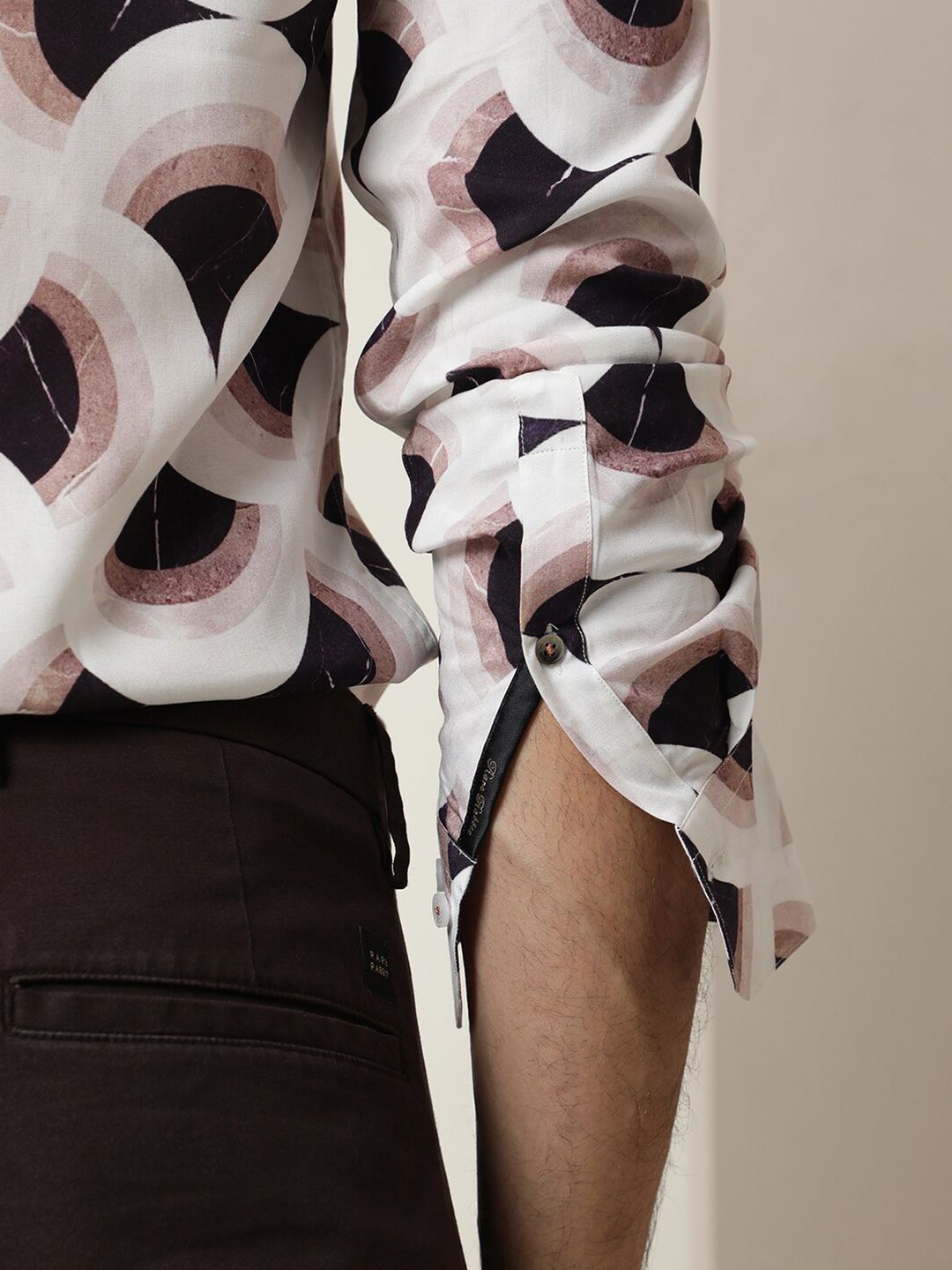 RARE RABBIT Men Febug Slim Fit Printed Shirt