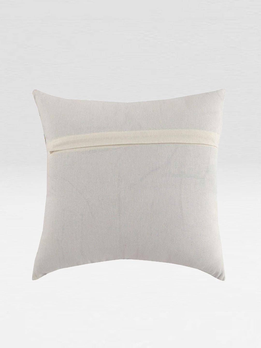 STITCHNEST Set Of 5 Blue & Yellow Geometric Square Cushion Covers