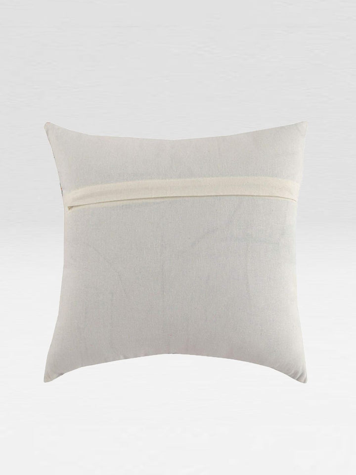 STITCHNEST Set Of 5 Blue & Yellow Geometric Square Cushion Covers