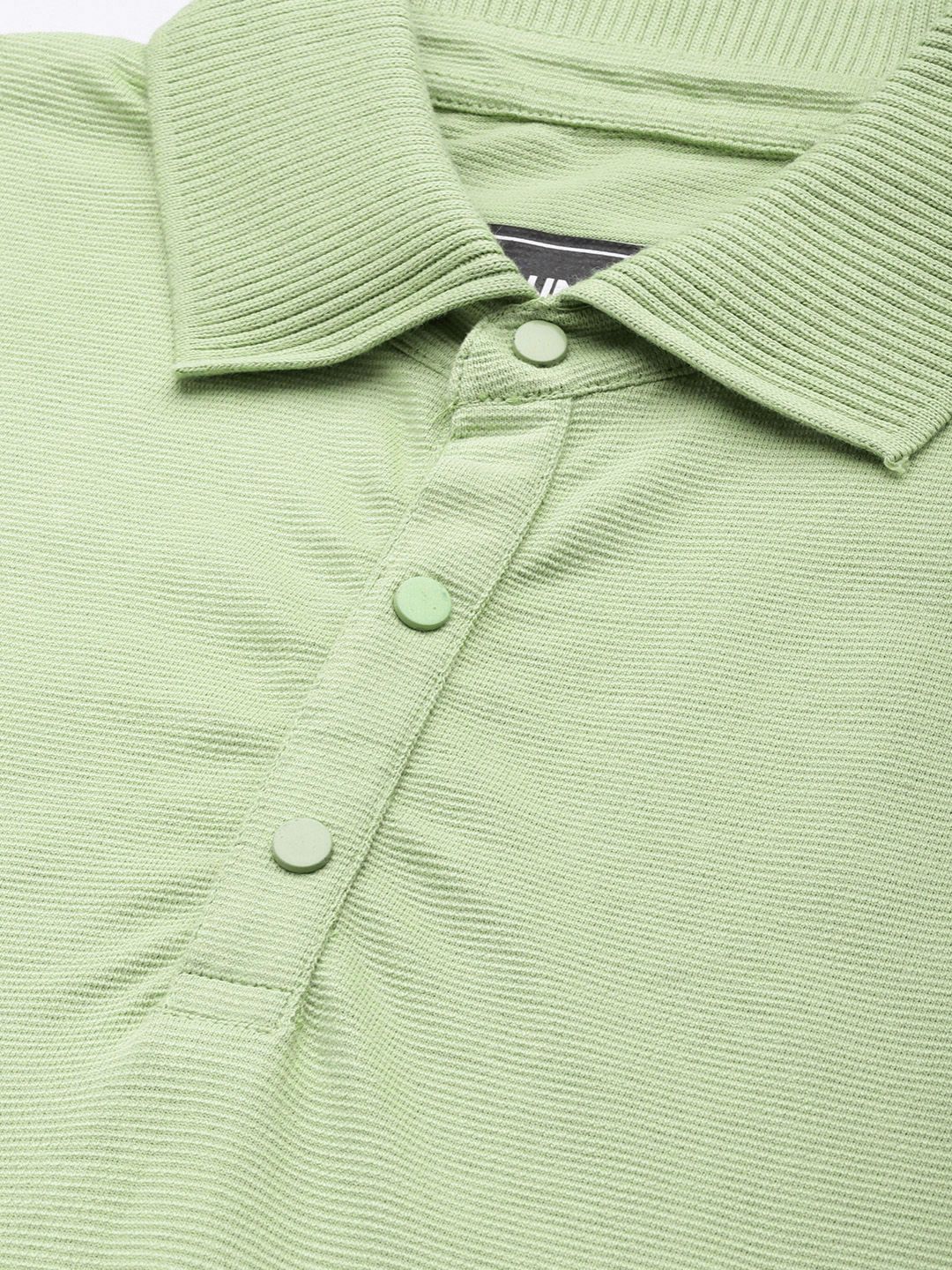 DILLINGER Men Polo Collar Honeycomb Structure T-shirt