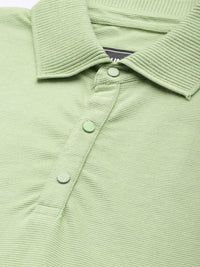DILLINGER Men Polo Collar Honeycomb Structure T-shirt