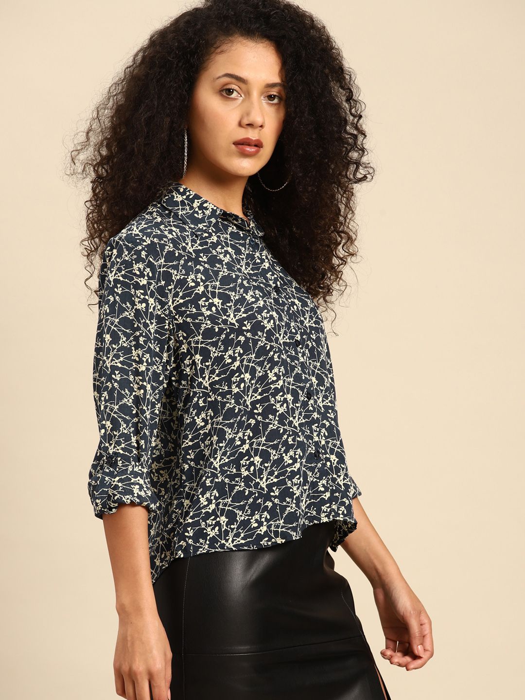 DENNISON Women Smart Floral Printed Opaque Casual Shirt