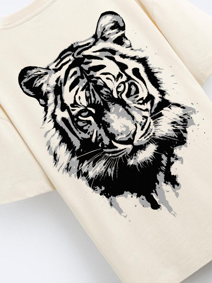 ADRO Men Graphic Printed Drop-Shoulder Cotton Oversized T-shirt