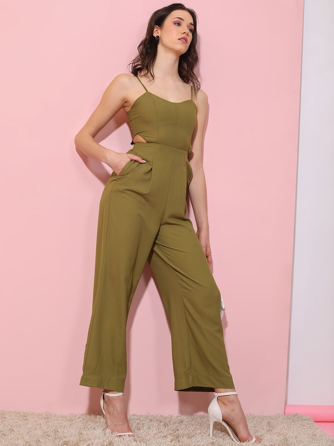 Tokyo Talkies Women Solid Basic Jumpsuit