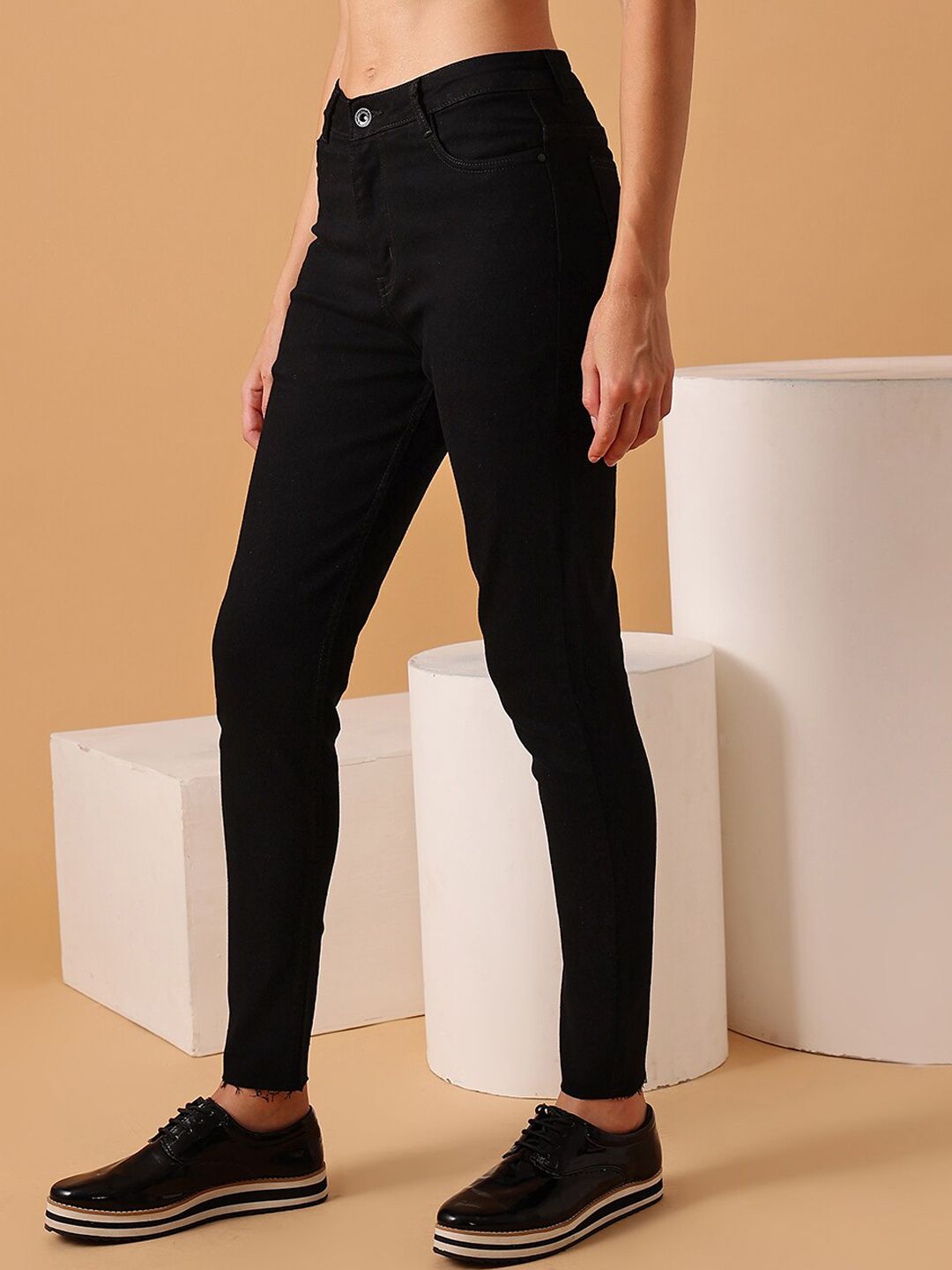 STREET 9 BASICS Women Narrow Slim Fit Clean Look Stretchable Jeans