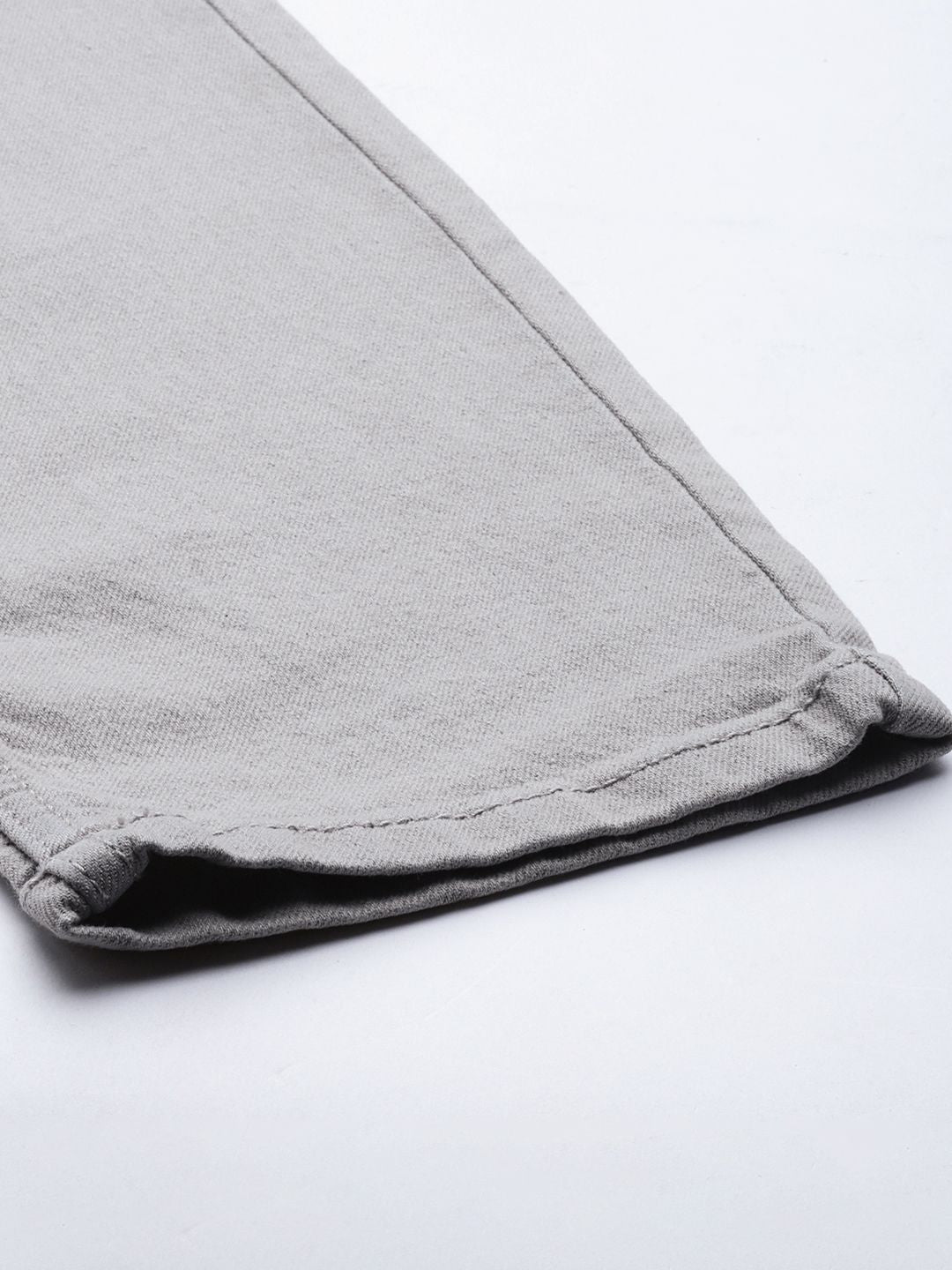 The Indian Garage Co Men Grey Slim Fit Mid-Rise Clean Look Stretchable Jeans