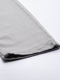 The Indian Garage Co Men Grey Slim Fit Mid-Rise Clean Look Stretchable Jeans