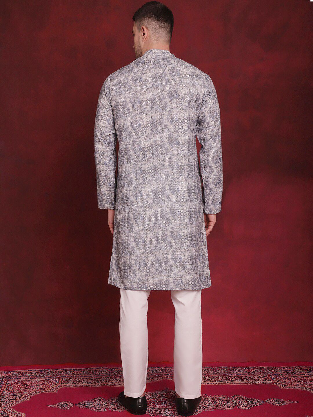 Anouk Floral Printed Regular Cotton Kurta With Pyjamas