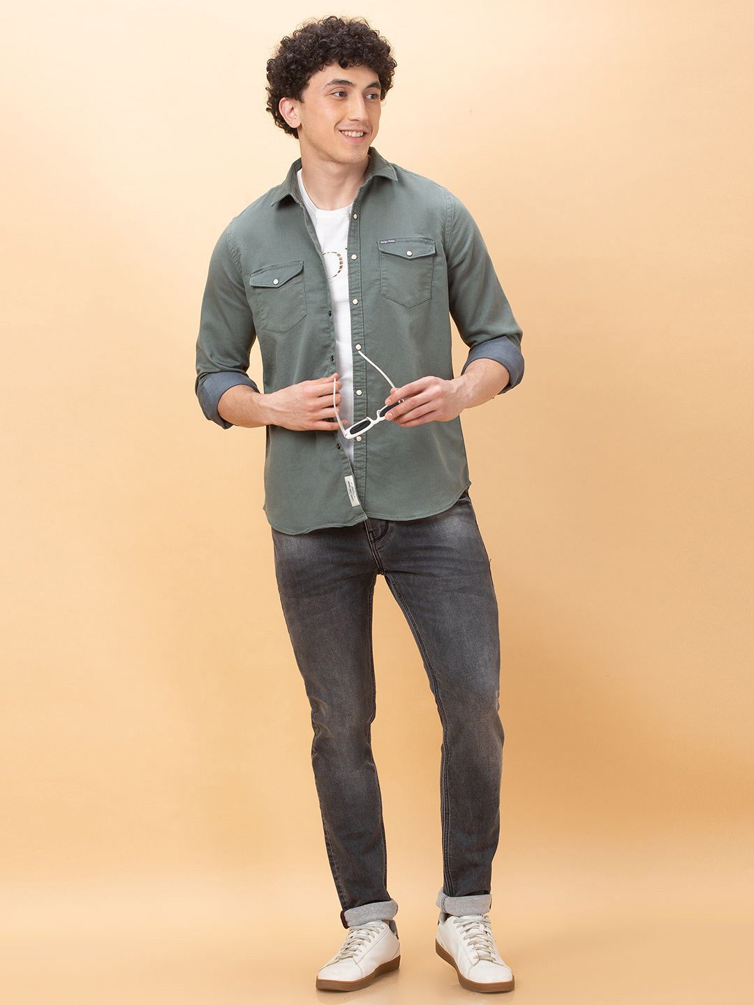 Being Human Men Slim Fit Opaque Casual Shirt
