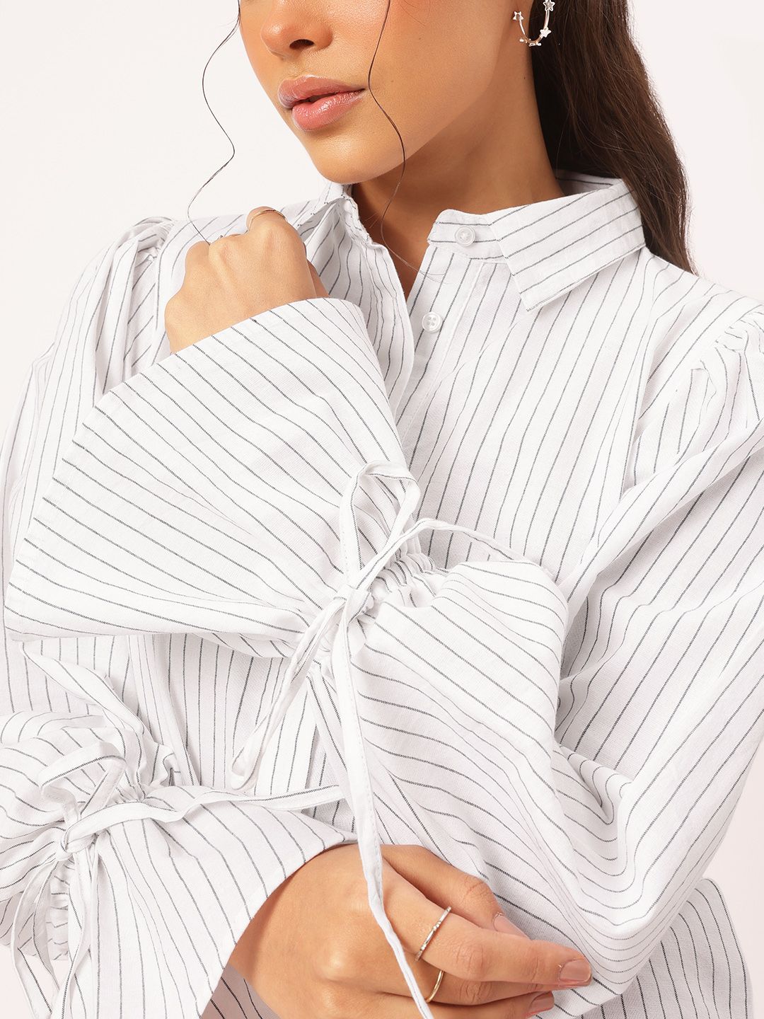 DressBerry Elevated Basics Striped Casual Cotton Shirt