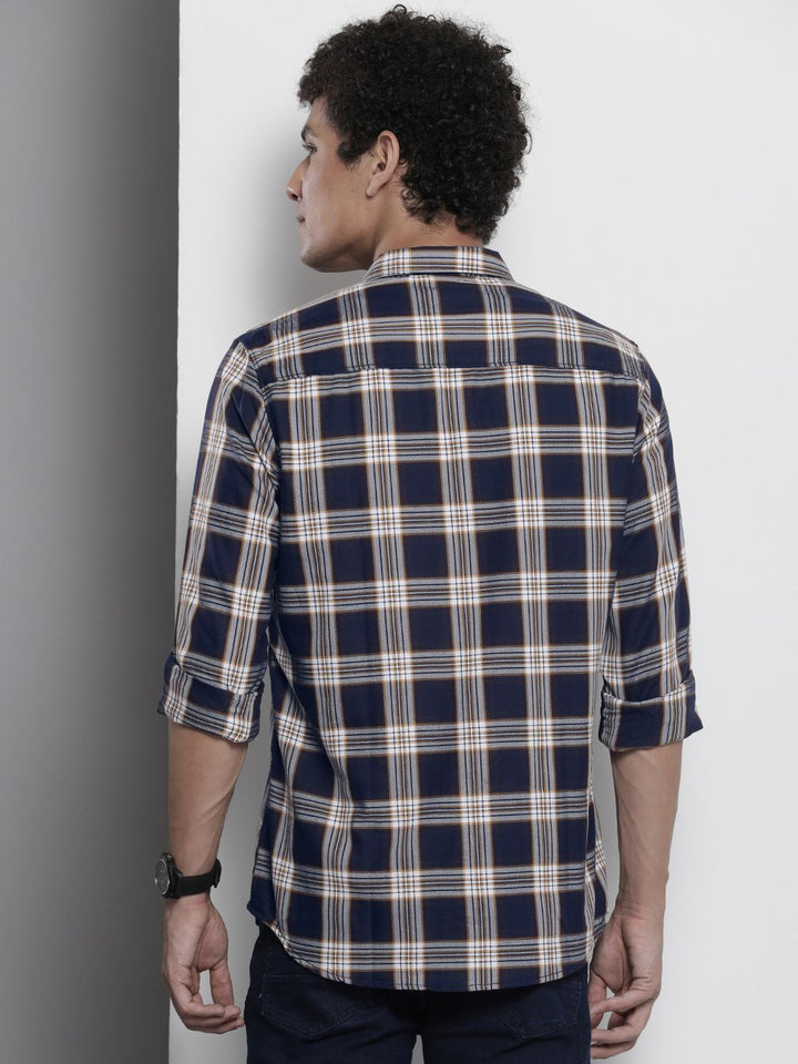 The Indian Garage Co Men Checked Casual Shirt