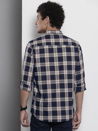 The Indian Garage Co Men Checked Casual Shirt
