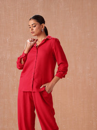 all about you all about you Solid Shirt with Trousers
