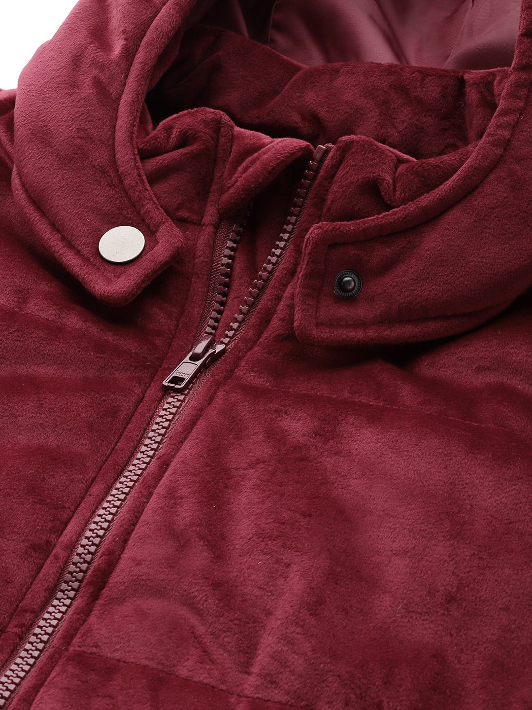 DressBerry Velvet Finish Padded Jacket