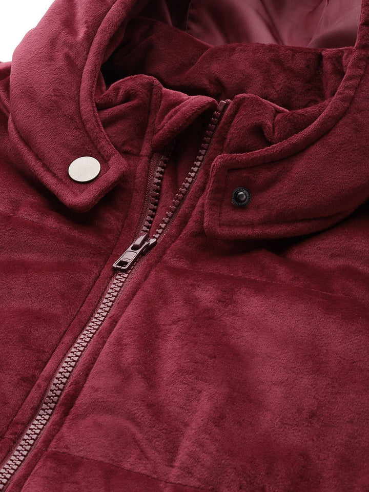 DressBerry Velvet Finish Padded Jacket
