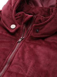 DressBerry Velvet Finish Padded Jacket