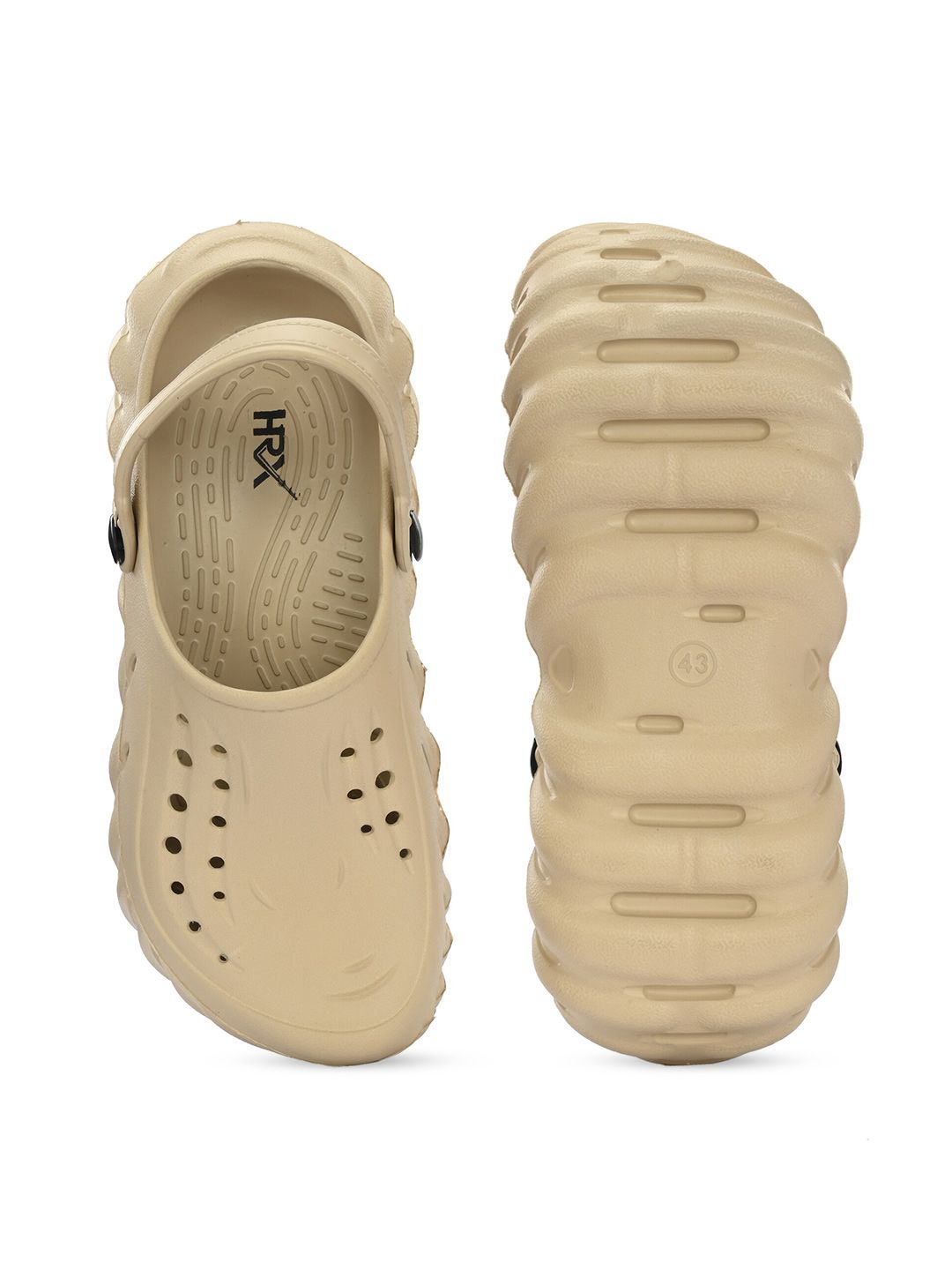 HRX by Hrithik Roshan Men Beige Slip On Clogs
