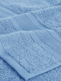 MYTRIDENT Blue Set of 2 500 GSM Cotton Bath Towels