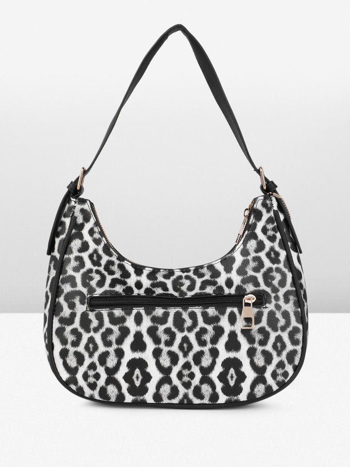 all about you Animal Print Structured Hobo Bag