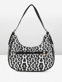 all about you Animal Print Structured Hobo Bag