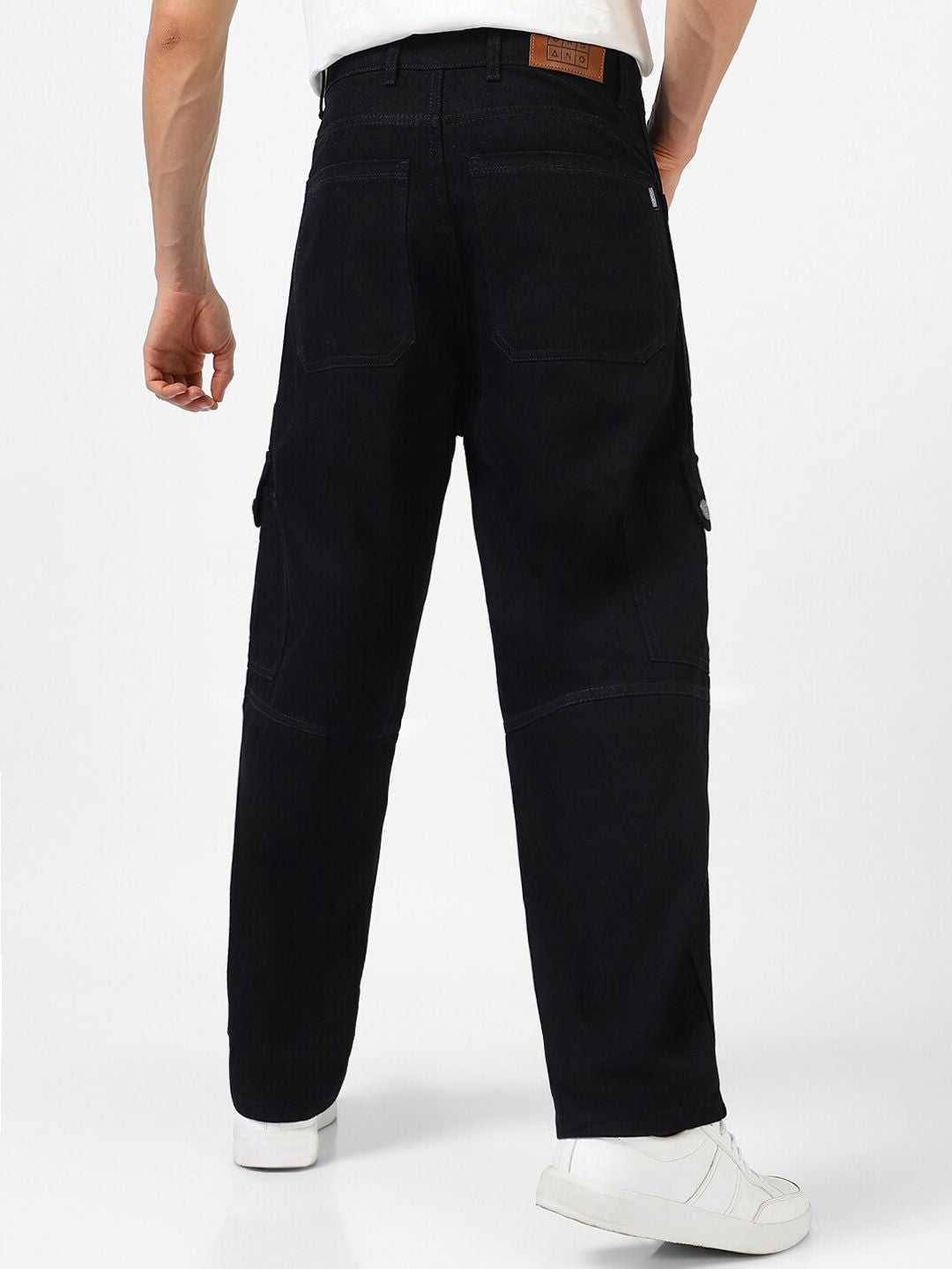 Urbano Fashion Men Loose Pure Cotton Baggy Fit Jeans