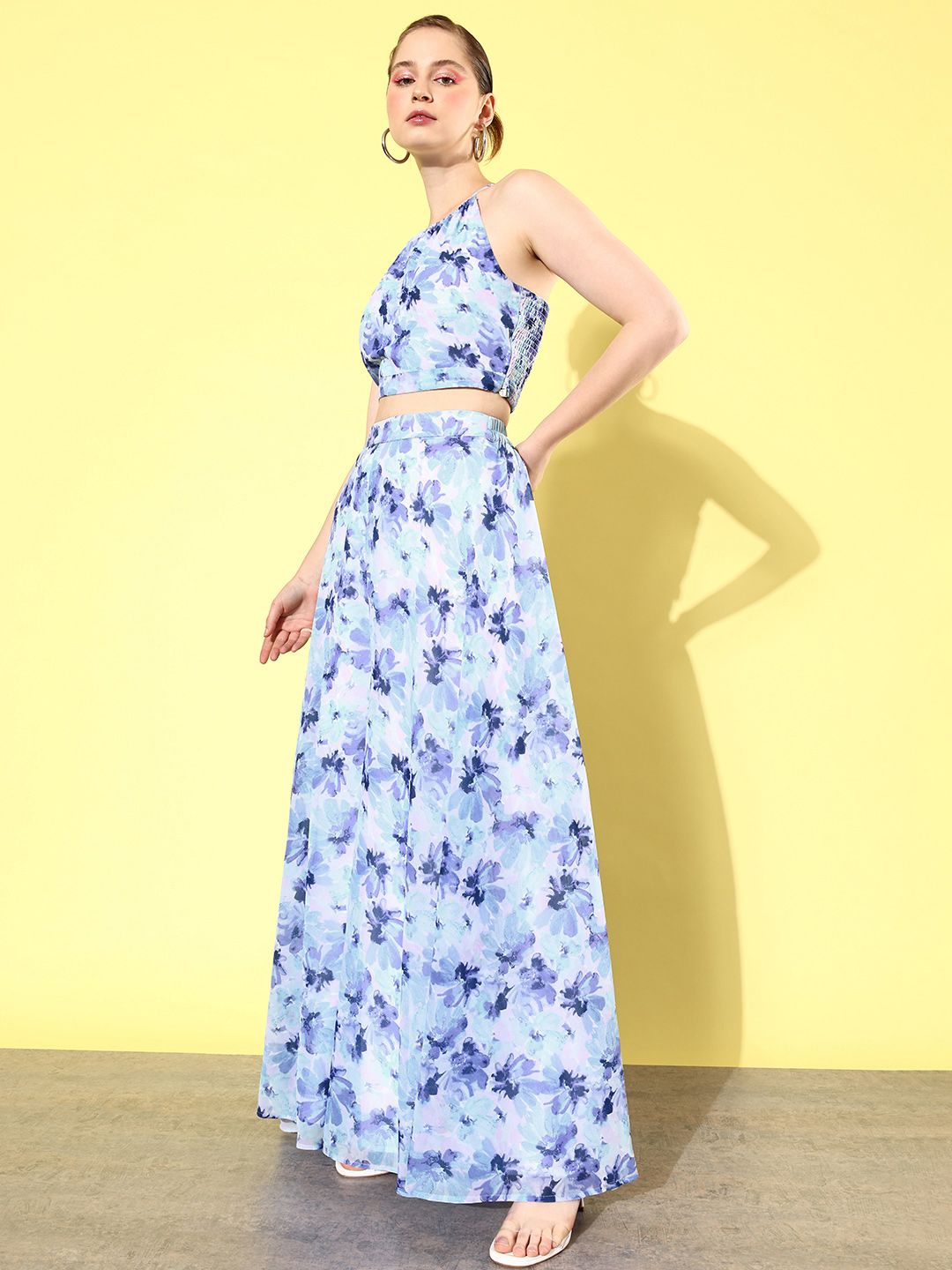 QUIERO Printed Top with Palazzos