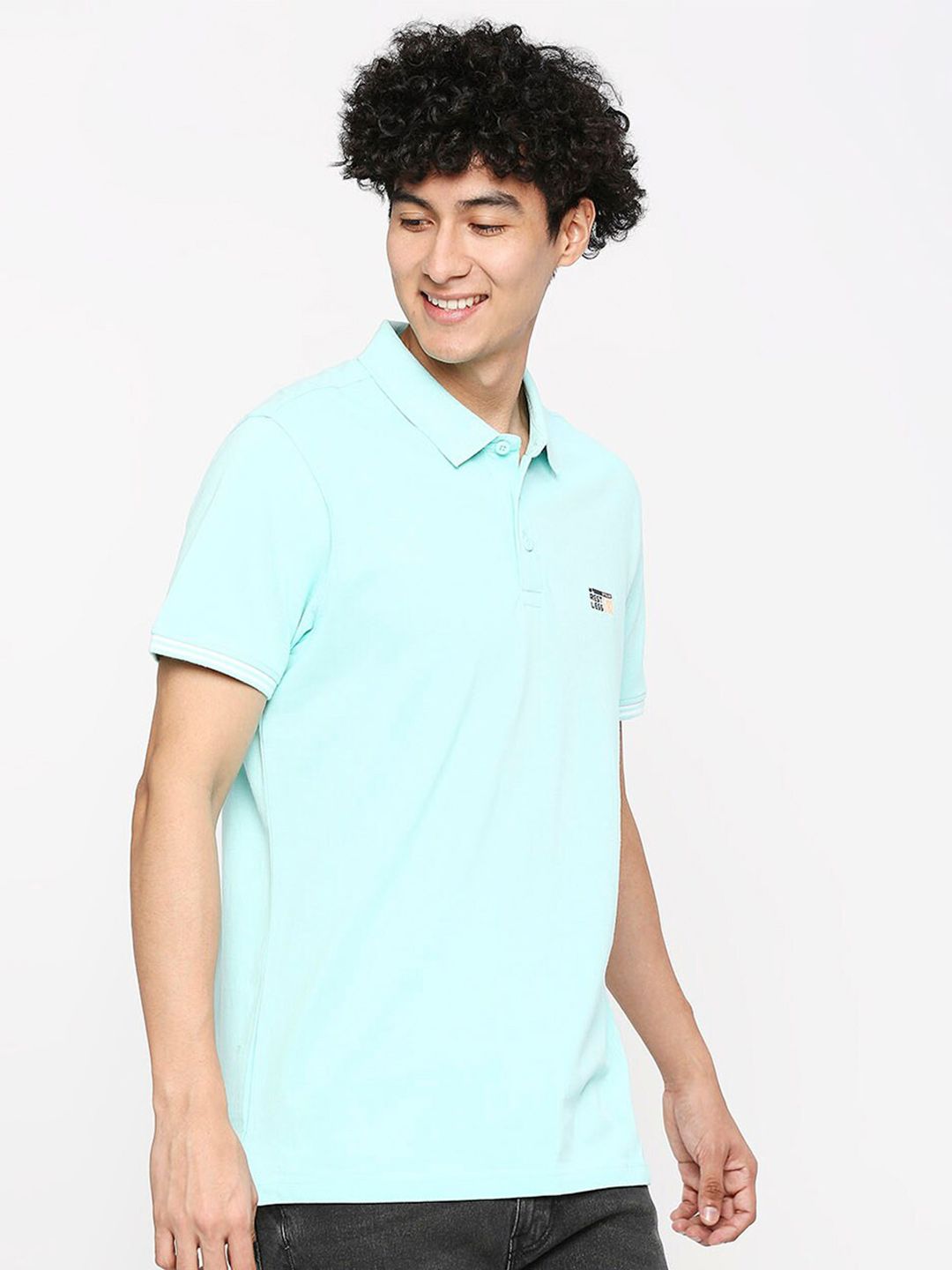 SPYKAR Polo Collar Slim Fit Cotton T-shirt