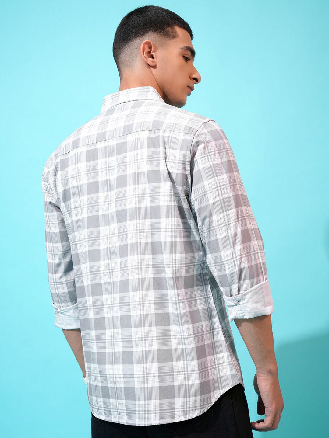 HIGHLANDER Checked Slim Fit Shirt