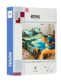 Moda Rapido X KLOTTHE Biru 400 TC Cadar Katil King dengan 2 Sarung Bantal