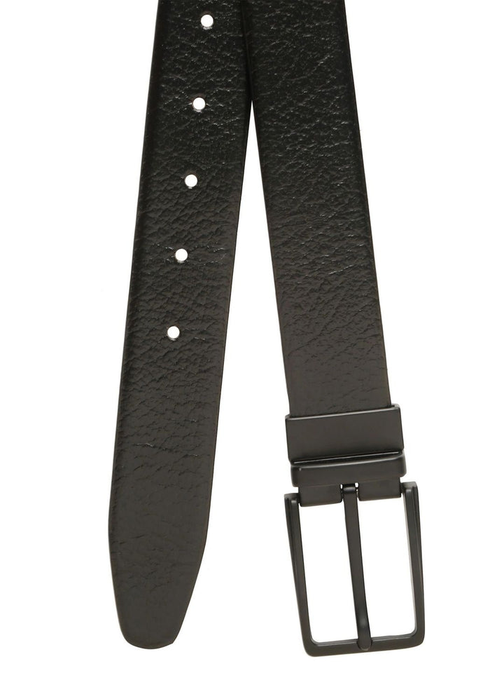 Teakwood Leathers Men Textured Leather Reversible Formal Belt