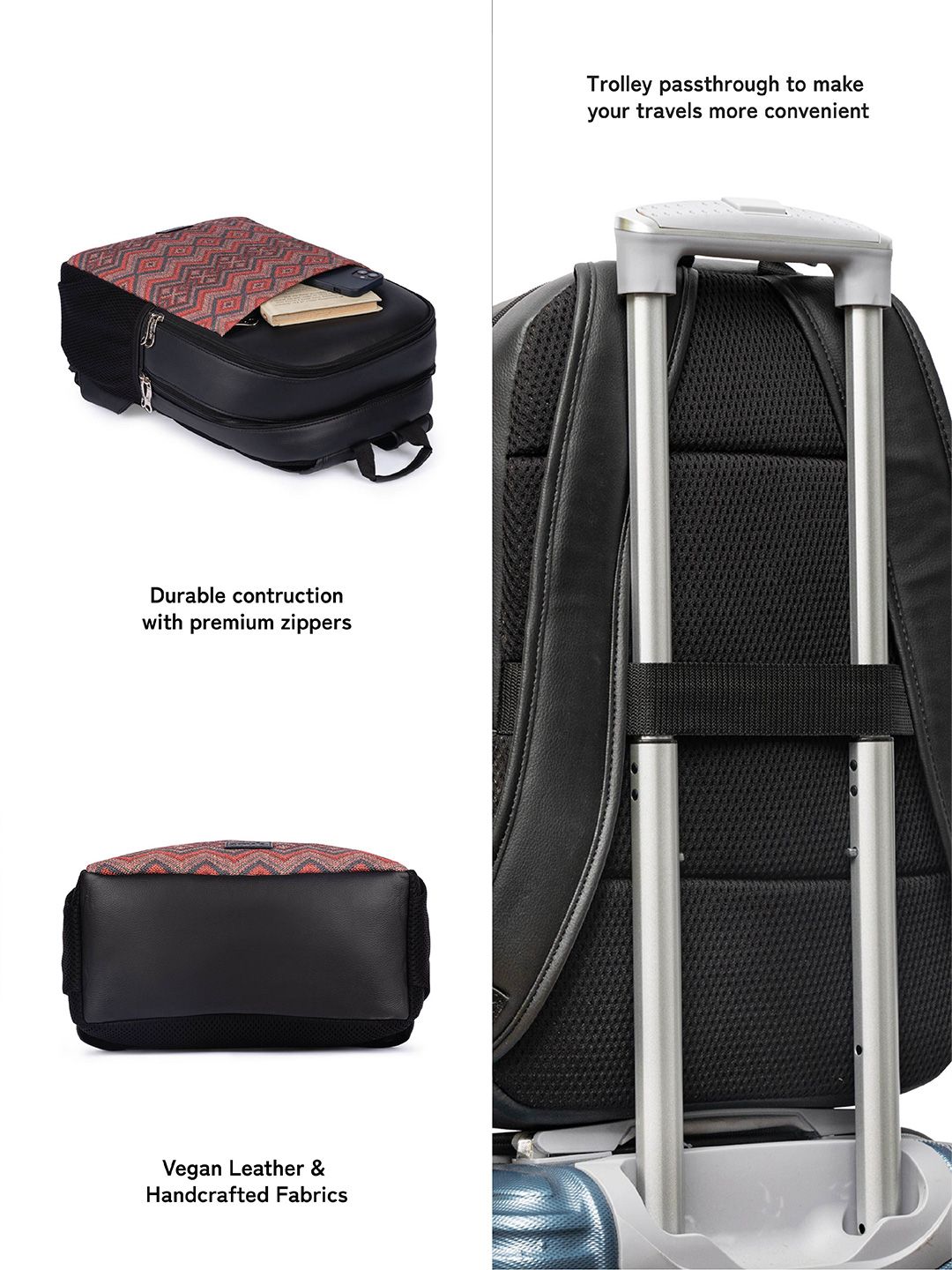 ZOUK Gwalior Weaves Printed Backpack