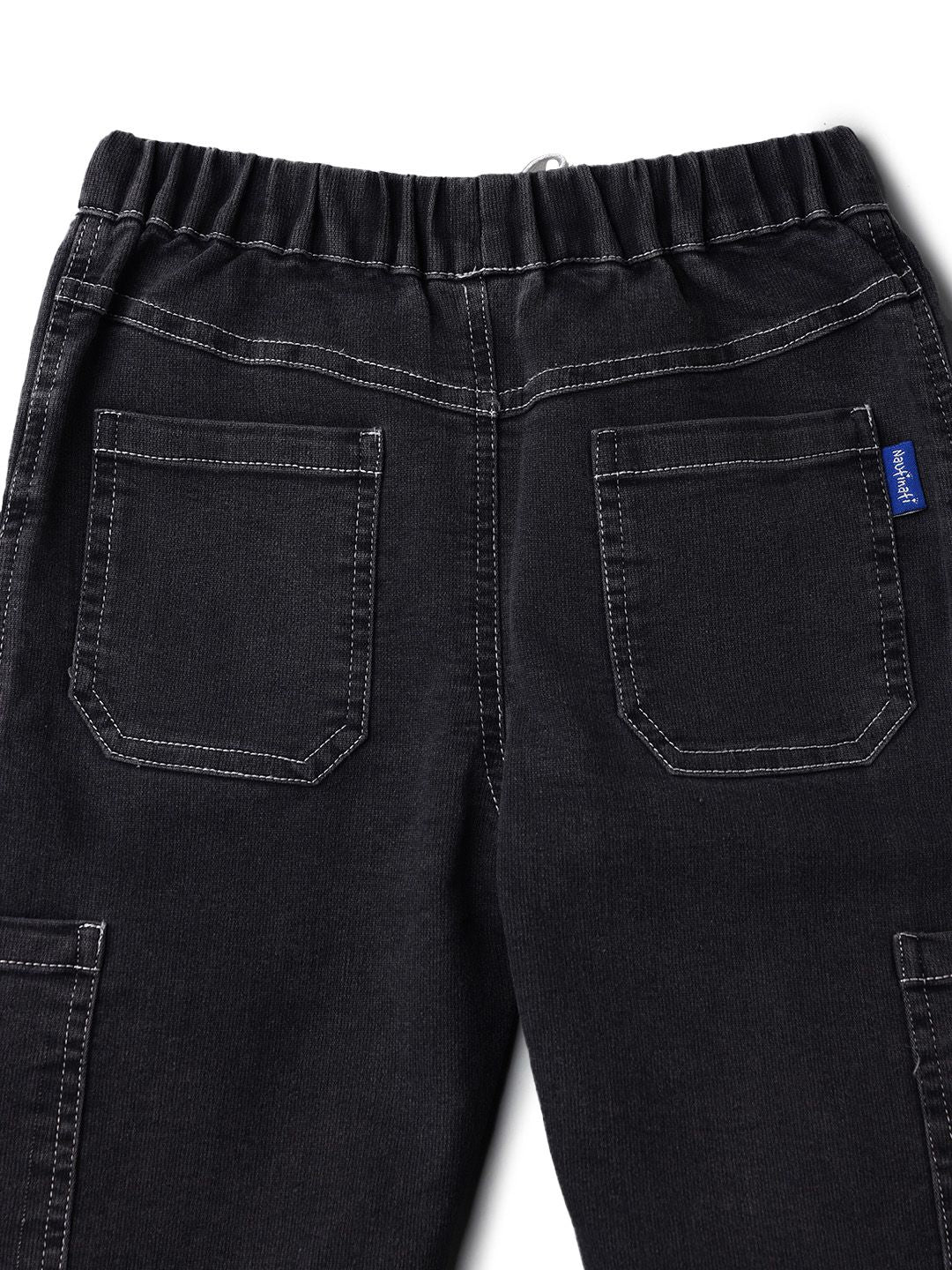 Nauti Nati Boys Classic Regular Fit Mid-Rise Light Fade Stretchable Jeans