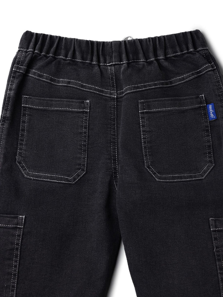 Nauti Nati Boys Classic Regular Fit Mid-Rise Light Fade Stretchable Jeans