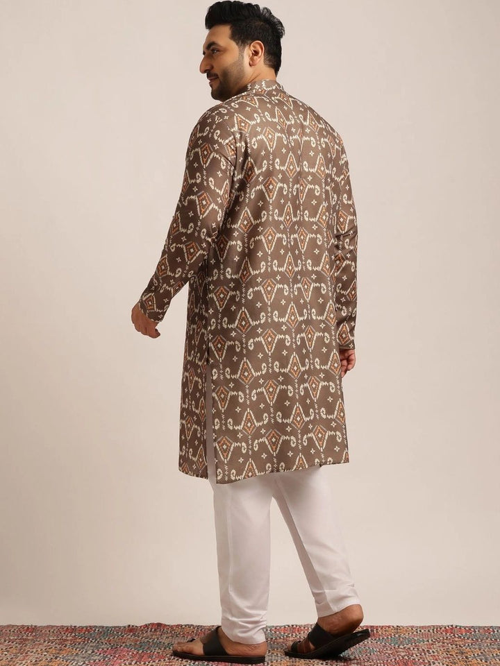 SOJANYA PLUS Men Geometric Printed Kurta