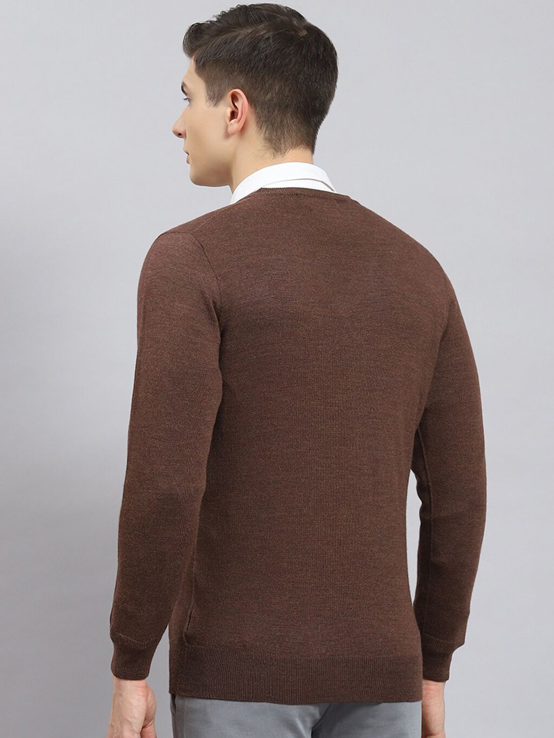 Monte Carlo V-Neck Pure Woollen Pullover