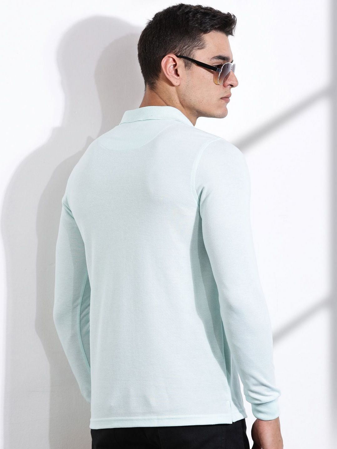 T-shirt kolar pepejal lelaki Thomas Scott Men
