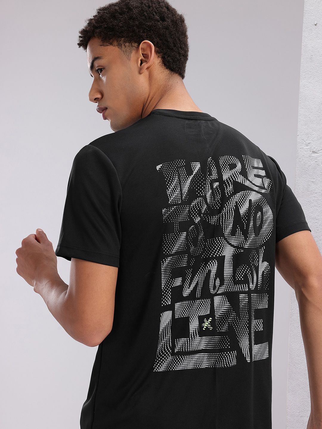 HRX by Hrithik Roshan Couple Collection Typography Printed Rapid-Dry Running T-shirt
