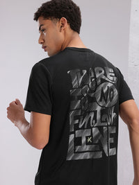 HRX by Hrithik Roshan Couple Collection Typography Printed Rapid-Dry Running T-shirt
