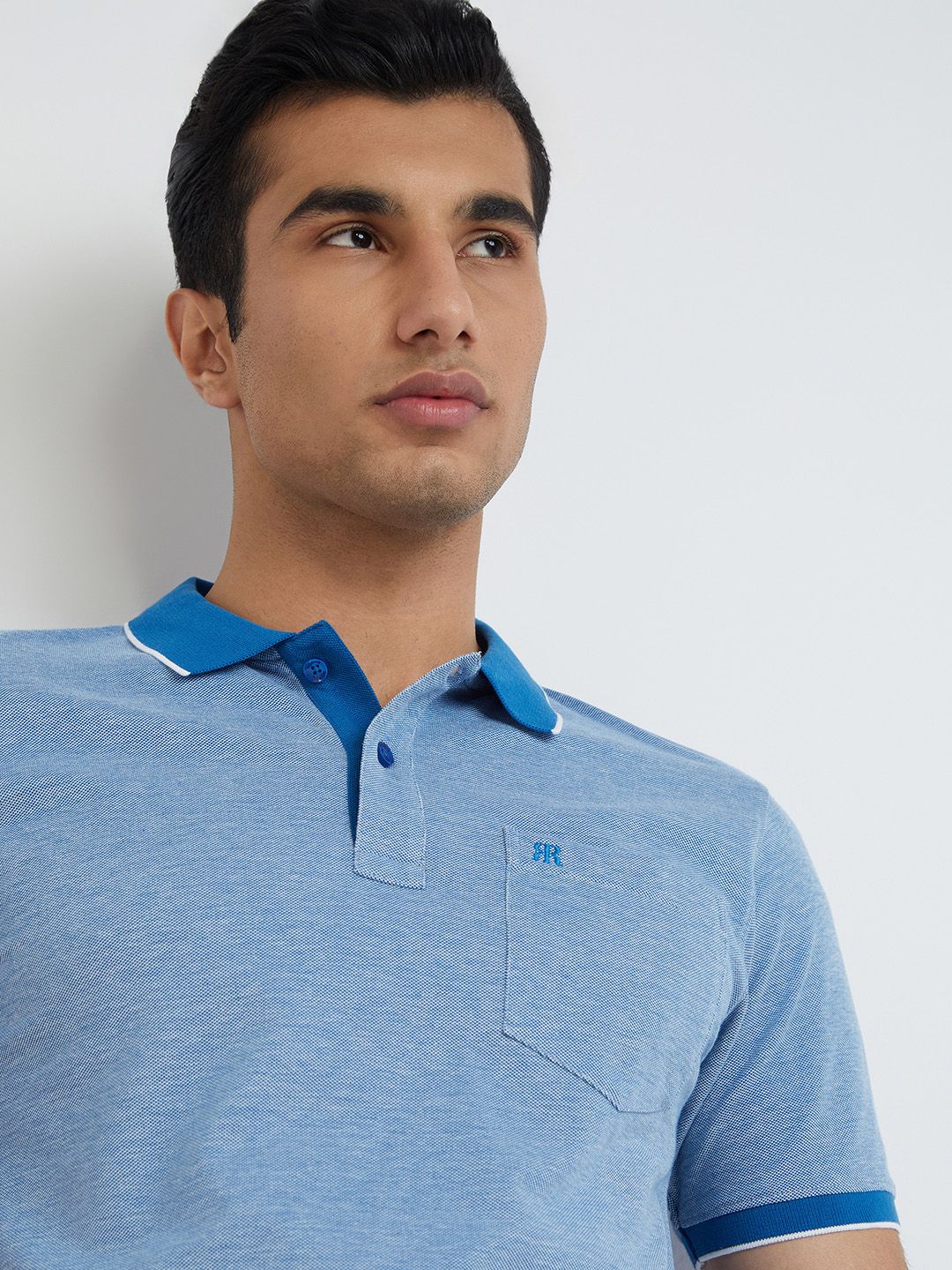 Raymond Pure Cotton Modern Fit Polo Collar T-shirt