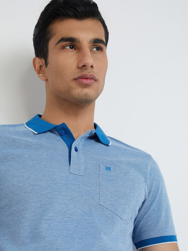 Raymond Pure Cotton Modern Fit Polo Collar T-shirt