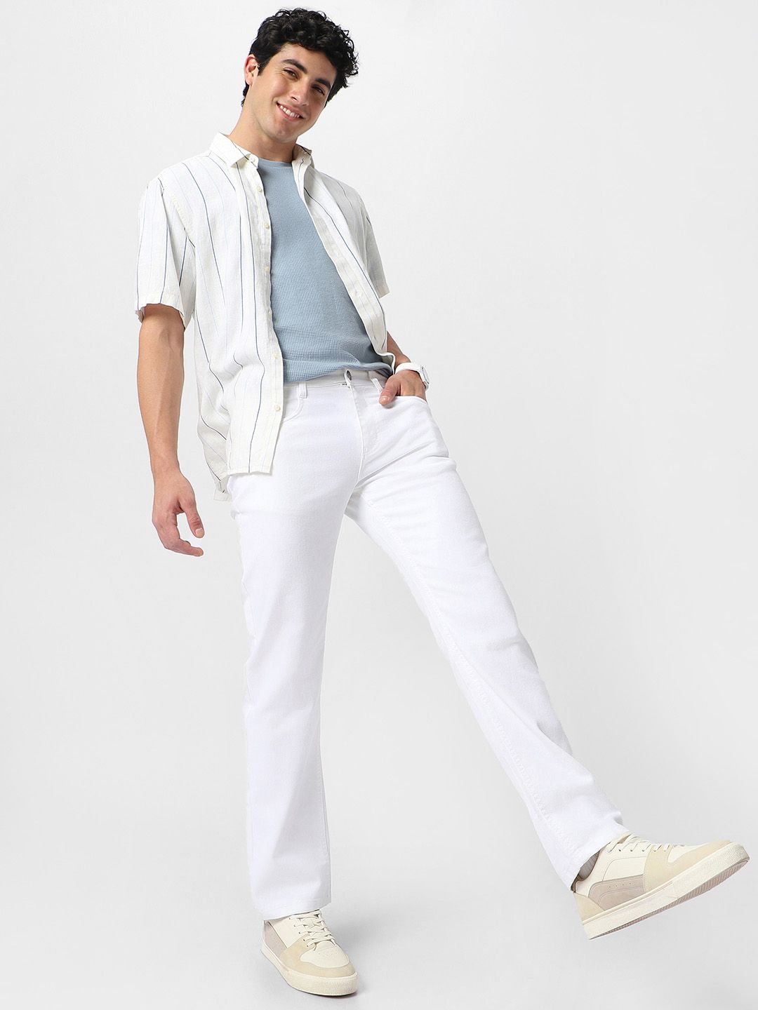 Urbano Fashion Men Regular Fit Washed Stretchable Jeans