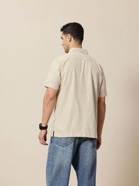 Mr Bowerbird Cotton Linen Applique Detailed Casual Shirt