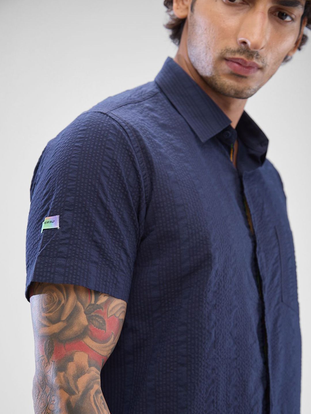 SPYKAR Men Slim Fit Solid Spread Collar Casual Shirt