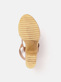 DressBerry Open Toe Block Heels