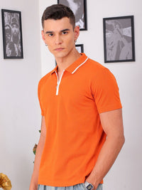 The Indian Garage Co Men Polo Collar Pockets Slim Fit T-shirt